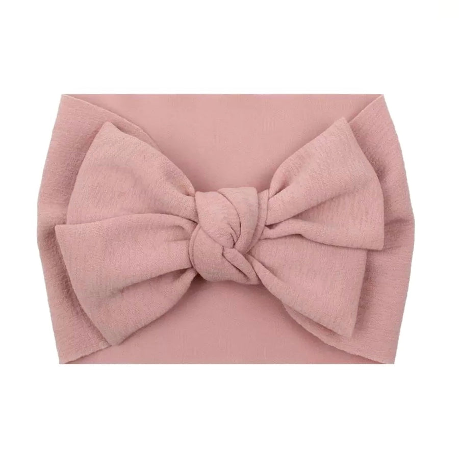 *NEW Style* Perfect Stretch Headwrap Knot Bow ~ Rose